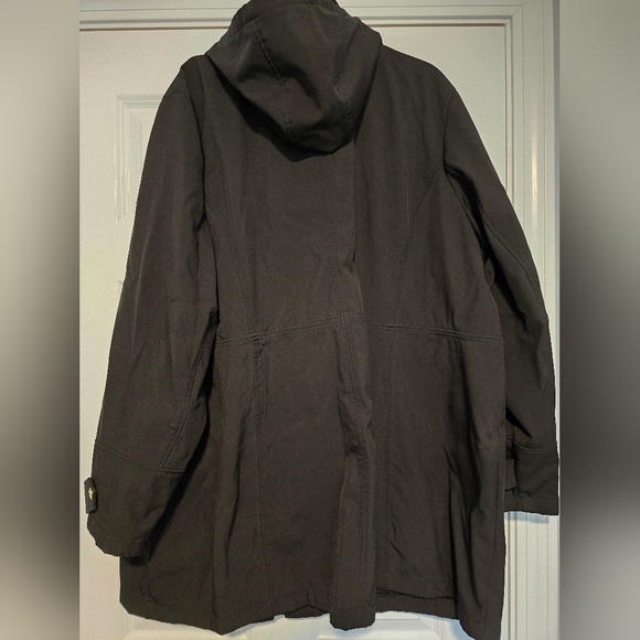 Michael Kors Black Water Resistant Jacket with Gold Accents - Picture 2 of 4